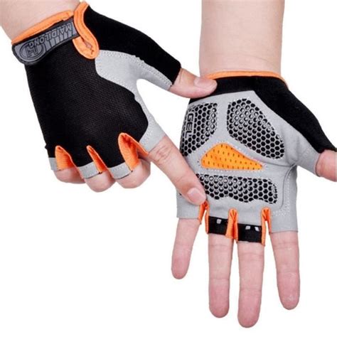 Gants Cyclisme De V Lo Et Demi Doigt Gant R Fl Chissant Gel Bicyclette