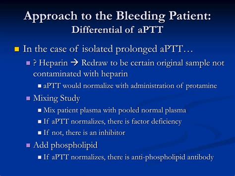 Ppt Approach To The Bleeding Patient Powerpoint Presentation Free