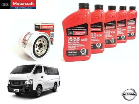 Kit 5w20 Semi Sintético Urvan Nv350 2018 Motorcraft Original Cuotas