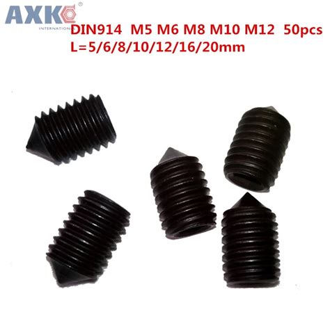 Axk Pcs Lot M M M M M Black Alloy Steel Hex Socket Cone