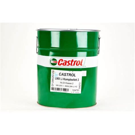 Castrol LMX Li-Komplexfett - 25KG - Ulja.hr - Prodaja motornih ulja ...