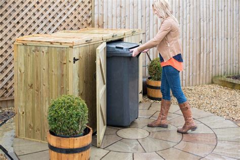 Bellus Triple Wheelie Bin Storage Chest Uk