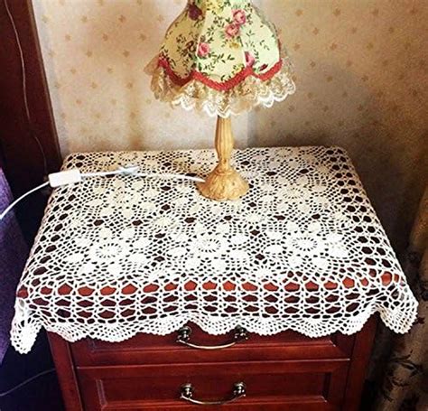 Handmade Crochet Lace Table Cloth Doilies Doily Rectangle X Inch