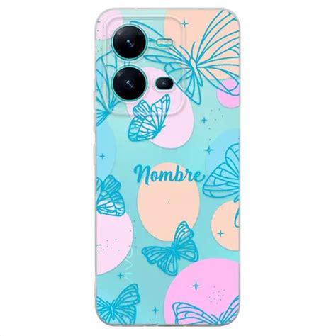 Funda Para Vivo Mariposas Personalizada Con Nombre Meses Sin Intereses