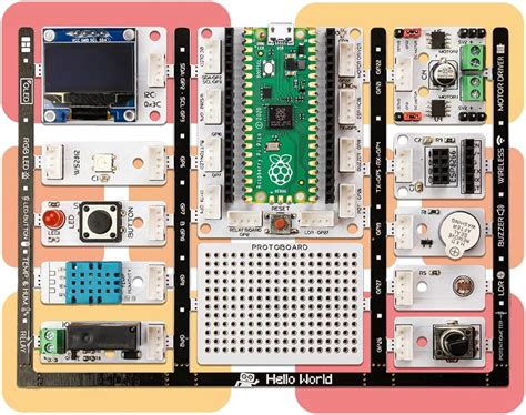 Picobricks Kit Raspberry Pi Pico Kit De Base Tutoriel D Taill De