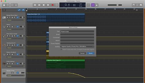 How To Share A Song In Garageband On Mac And Ios