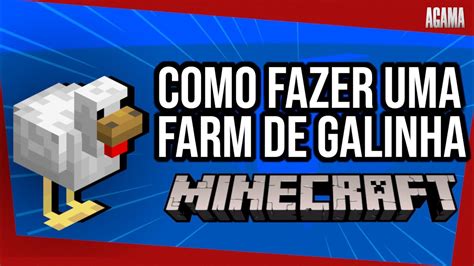 Como Fazer FARM De GALINHA No MINECRAFT PE YouTube