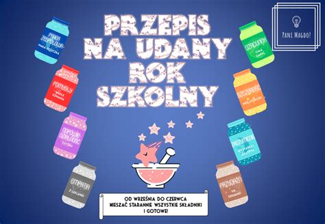 Dekoracja Do Druku Przepis Na Udany Rok Szkolny Sklep Internetowy