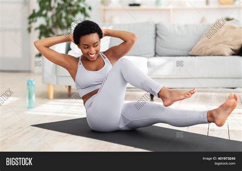 Black Woman Working Out