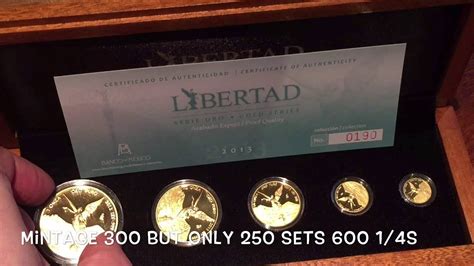 Update On Gold Proof Mexico Libertad Sets Mintages And Showcase Youtube