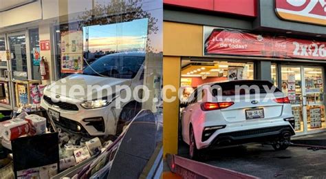 Drive Thru En Oxxo De La Prieto Luj N Automovilista No Pudo Frenar