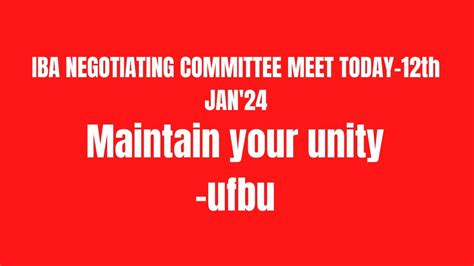 Iba Negotiating Committee Meet Today Th Jan Maintain Your Unity