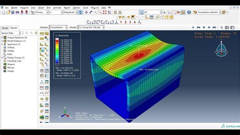 Abaqus Tutorials Non Linear Analysis Of A Hollow Section D Solid