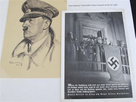 Third Reich Propaganda Postcards Adolf Hitler In Linz Item