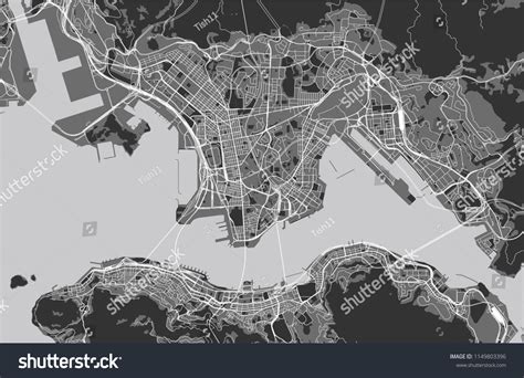 Vector Map City Hong Kong Special Stock Vector Royalty Free