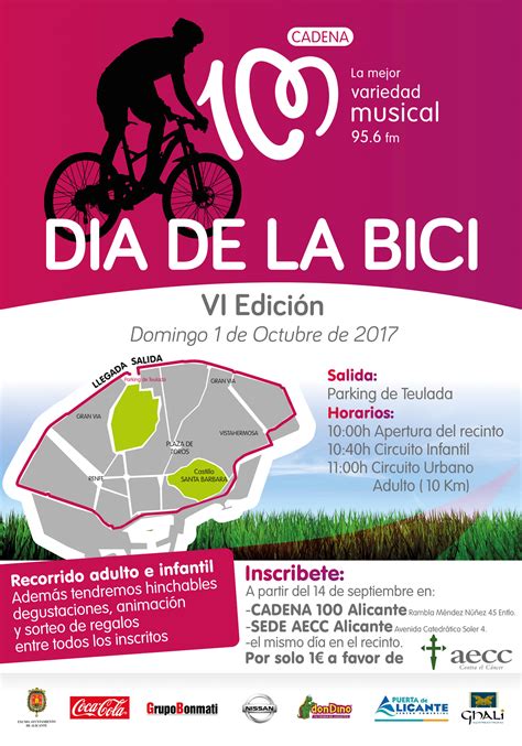 VI edición del Día de la Bici en Alicante se celebrará el domingo 1 de