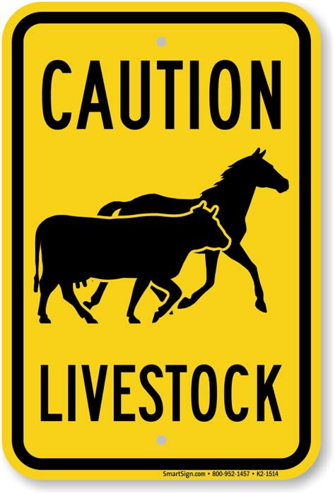 Livestock Warning Signs