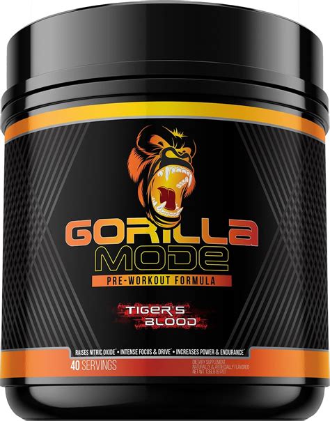 Gorilla Mode Liquid Glycerol Pre Workout Hydrating Pre