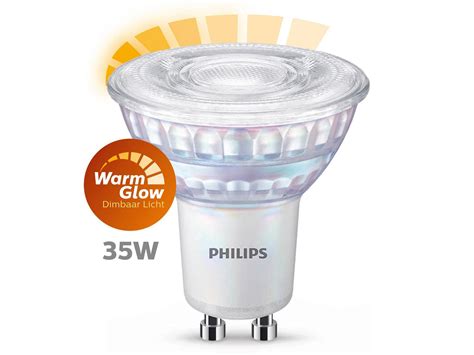 Philips Warmglow Led Spot Gu10 2 6w Dimbaar Hubo