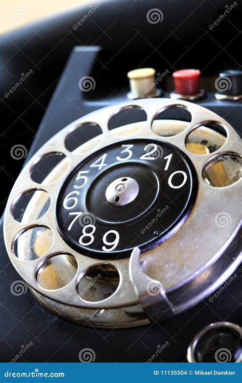 Vintage Black Phone Stock Photo Image Of Single Fashioned 11135504