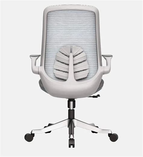 Mid Back Executive Revolving Office Chair Leaf White At Rs In