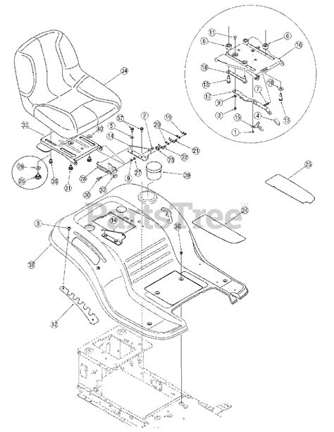 Bolens 13am762f765 2006 Lawn Tractor Parts Diagram Model Bol