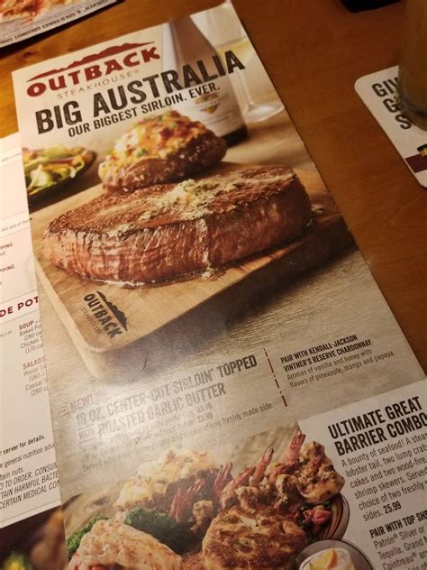 Menu At Outback Steakhouse Melbourne W New Haven Ave