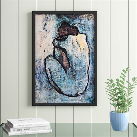 Lark Manor The Blue Nude Seated Nude By Pablo Picasso Picture Frame Print Reviews Wayfair