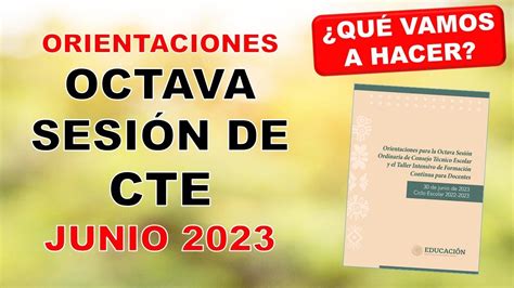 Qué vamos a hacer Orientaciones Octava sesión ordinaria de Consejo