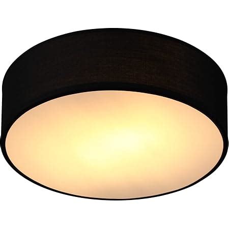 B K Licht Plafonnier Textile Noir Clairage Plafond Design Moderne