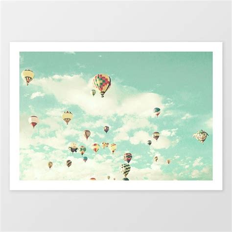 Hot Air Balloon Nursery Decor Gender Neutral Nursery Prints Etsy