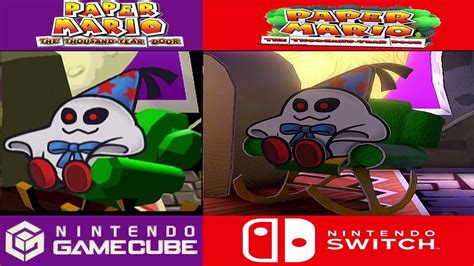 Paper Mario Ttyd Gc Vs Switch Comparison Doopliss First Encounter