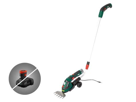 Parkside V Cordless Grass And Shrub Shears With Pgsa A