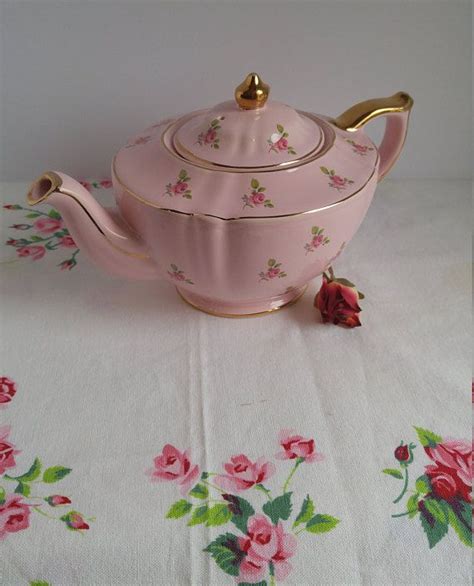 Stunning Sadler Pink Roses Pink Chintz Teapot Full Size Etsy Tea