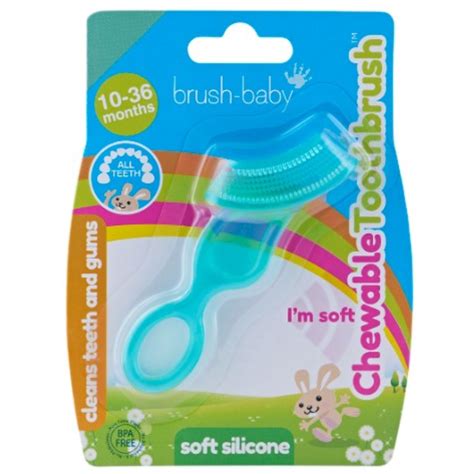 Brush Baby Chewable Toothbrush And Teether Teal Ntuc Fairprice