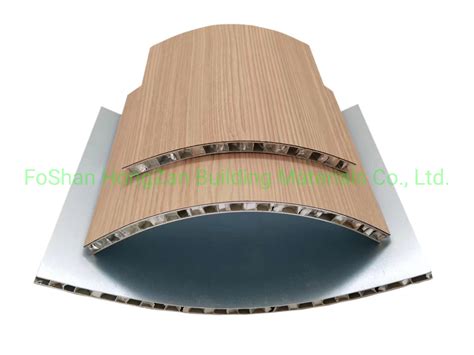 Curved Plate Aluminum Sheet Honeycomb Composite Sheet Decoration Panel China Sound Insulation