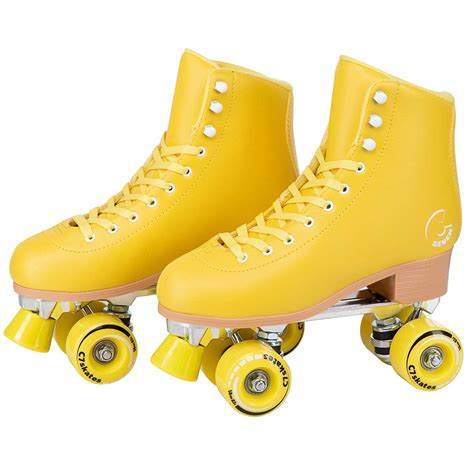 C SEVEN Cute Roller Skates For Girls And Adults Lemon Women S 11