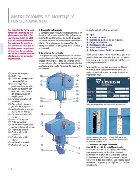 Instrucciones De Montaje Y Funcionamiento