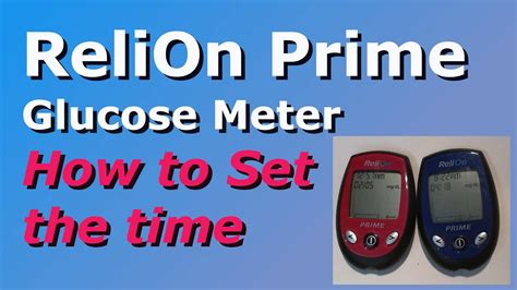 Relion Prime Glucose Meter Manual