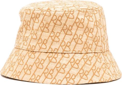 Ruslan Baginskiy Logo Print Straw Bucket Hat Shopstyle