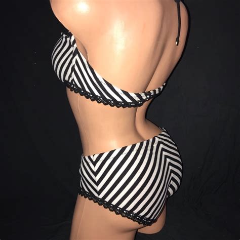 Betsey Johnson Swim Betsey Johnson Vintage Striped Barbie Bikini