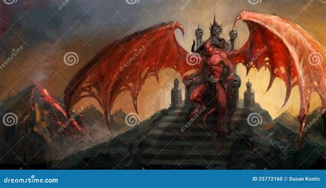 Devil Stock Illustration Illustration Of Myth Painting 25772160