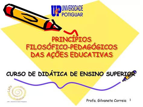 Ppt Princ Pios Filos Fico Pedag Gicos Das A Es Educativas Powerpoint