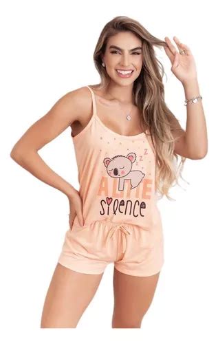 10 Pijama Feminino Adulto Alça E Short Baby Dool Revenda Parcelamento