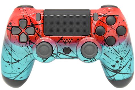 Red And Teal Fade Playstation 4 Wireless Custom Controller