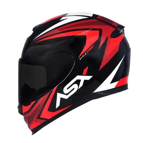 Kiko Motos Pe As Capacetes Capacete Asx Eagle Street Preto Vermelho