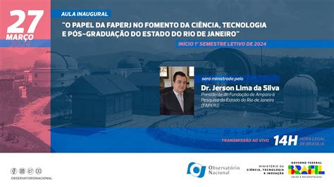 Aula inaugural do 1º semestre letivo de 2024 dos Programas de Pós