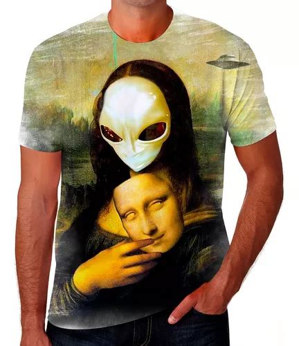 Camisa Camiseta Mona Lisa Monalisa Leonardo Da Vinci Arte 06