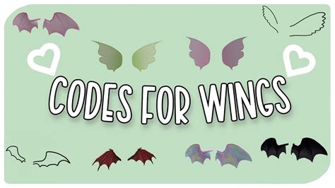 Codes For Wings Roblox Teehee Youtube