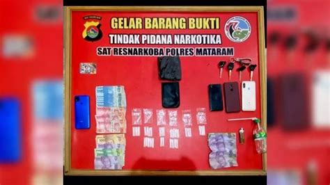 Polisi Tangkap Buron Kasus Narkoba Di Mataram Dengan Barang Bukti 27 56